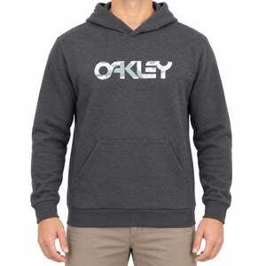 Oakley Hoodie Sweatshirt Mens Medium Gray Regular Fit Camo Logo Pullover Pouch